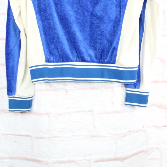 Vintage Levi's Blue Acrylic Zip Up USA National Sport Festival Track Jacket Sz L - Picture 6 of 9